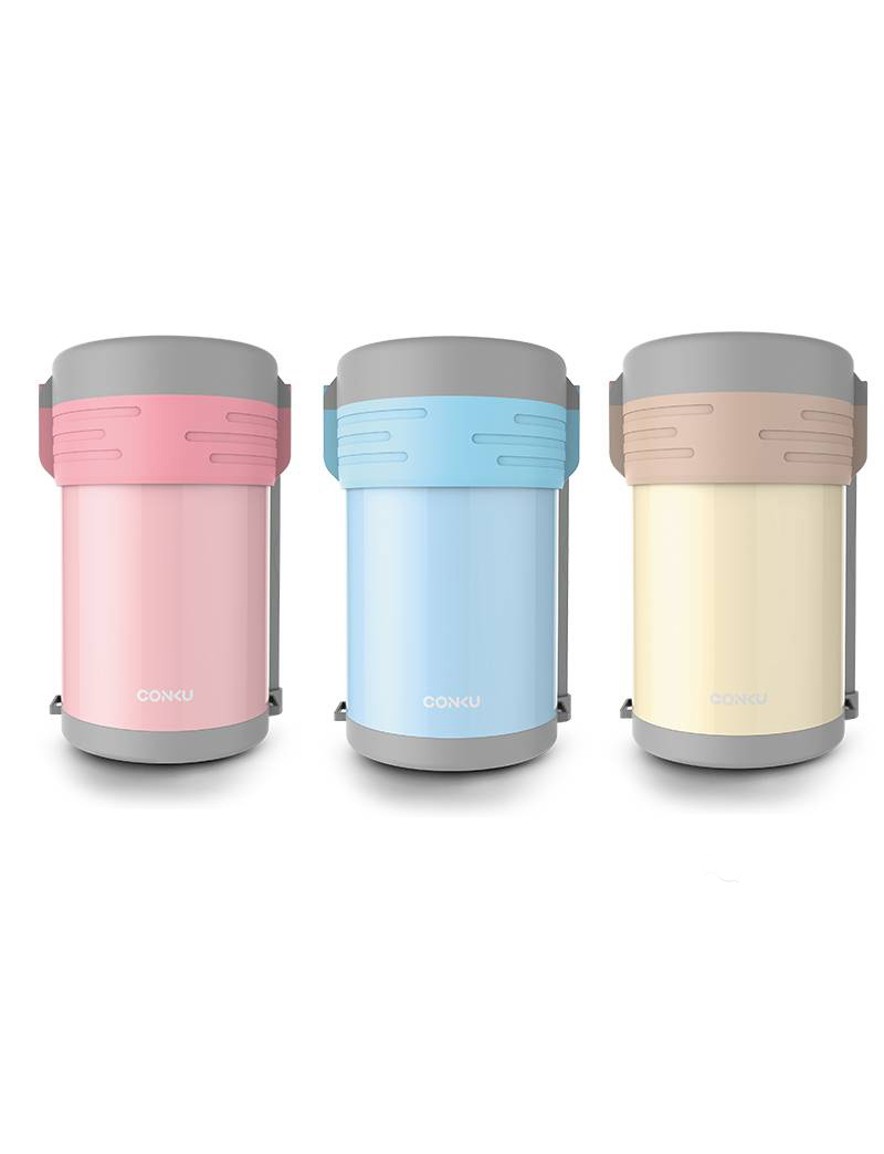 康酷炫彩真空保溫便當(dāng)盒1.5L